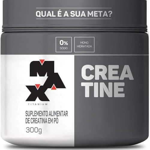 Max Titanium Creatina - Suplemento alimentar de creatina em pó, 300g